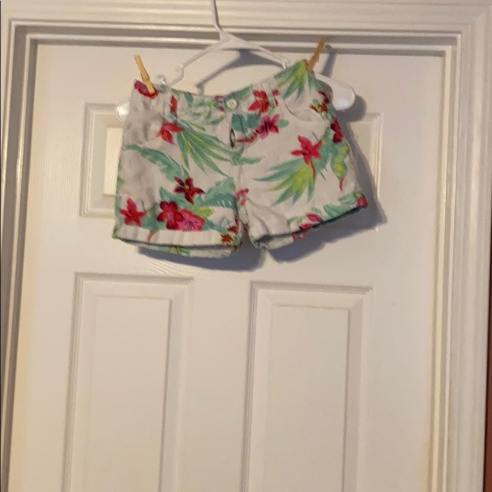 Girls floral print shorts